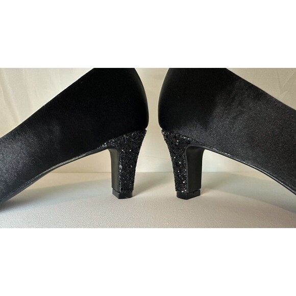 Badgley Mischka Glitter Heel Dress Shoes GIRLS SIZE 5‎ - Picture 5 of 8